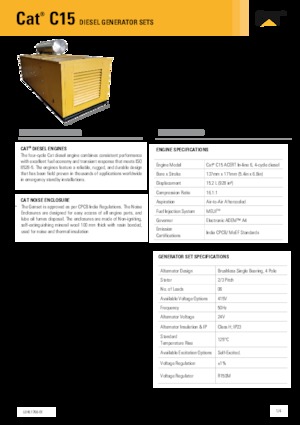 Дизельні генератори Caterpillar C15-550