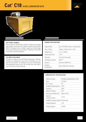 Дизельні генератори Caterpillar C18-600