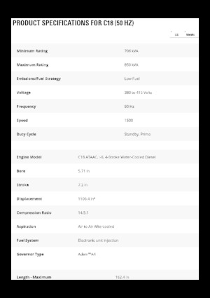 Дизельні генератори Caterpillar C18-850