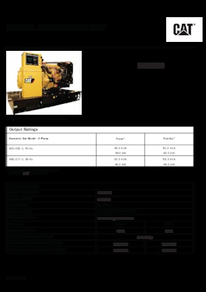 Дизельні генератори Caterpillar C3.3-DE 50