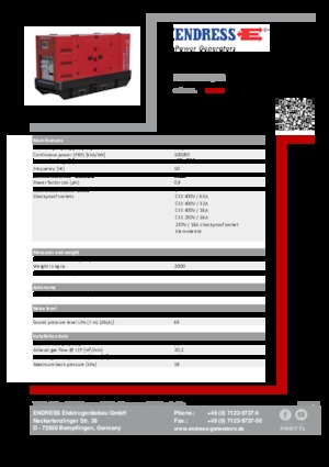 Дизельні генератори Endress ESE 110 IW/RS