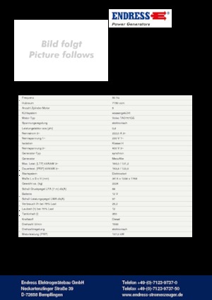 Дизельні генератори Endress ESE 165 VW/AS