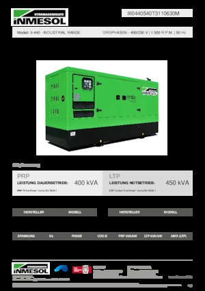 Дизельні генератори INMESOL II-440