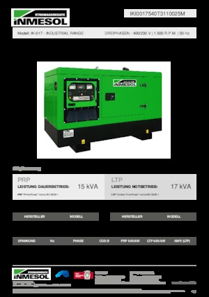 Дизельні генератори INMESOL IK-017