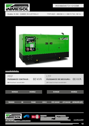 Дизельні генератори INMESOL IK-066
