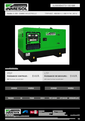 Дизельні генератори INMESOL IL-009