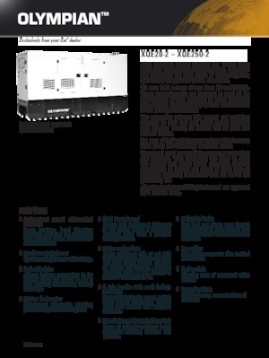 Дизельні генератори Olympian XQE 250