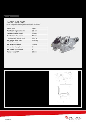 швидкодіюча муфта Rototilt® QC45-4 