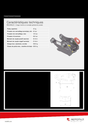 швидкодіюча муфта Rototilt® S40 