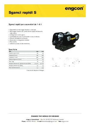 швидкодіюча муфта engcon S40