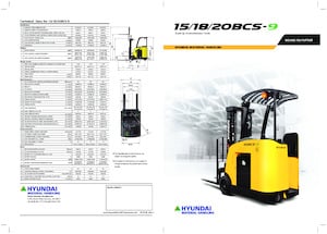 Електричні штабелері Hyundai 18 BCS-9 
