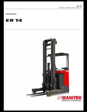Електричні штабелері Manitou ER 14