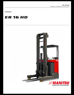 Електричні штабелері Manitou ER 16 HD