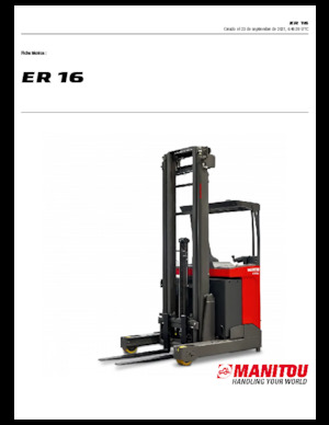 Електричні штабелері Manitou ER 16