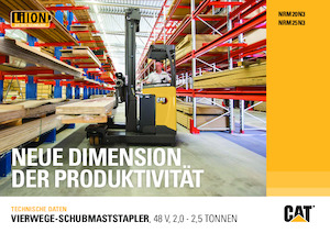 Електричні штабелері Caterpillar NRM25N3