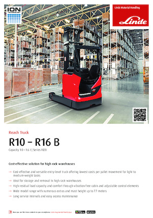 Електричні штабелері Linde R10B triplex