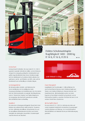 Електричні штабелері Linde R16G Std.