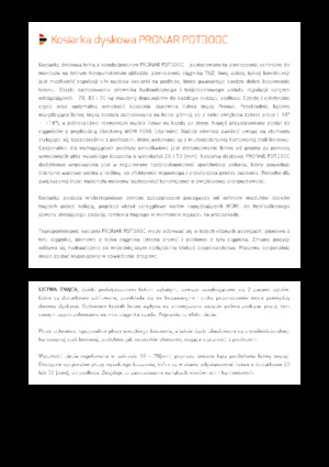 Задньо-привідний косильний диск із кондиціонуванням Pronar PDT 300 C