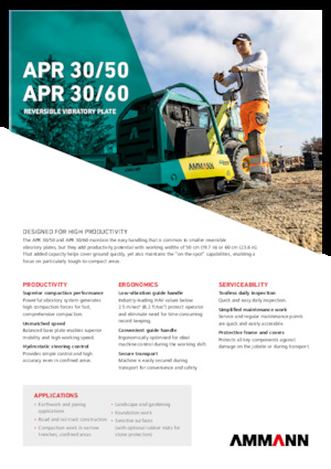 Реверсивні віброплити Ammann APR 3060