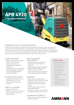 Реверсивні віброплити Ammann APR 4920