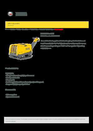 Реверсивні віброплити Wacker Neuson DPU110 Lem 870