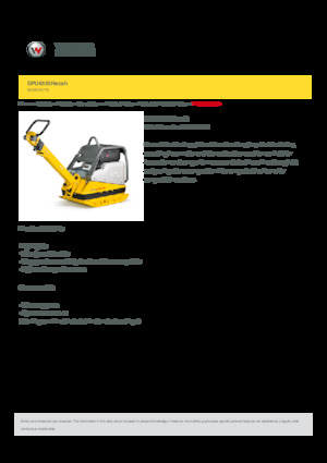 Реверсивні віброплити Wacker Neuson DPU6555Hecsh 