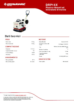 Реверсивні віброплити Dynapac DRP15X