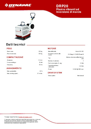 Реверсивні віброплити Dynapac DRP20