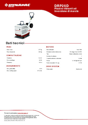 Реверсивні віброплити Dynapac DRP25D