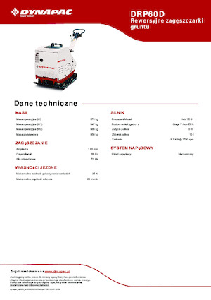 Реверсивні віброплити Dynapac DRP60D