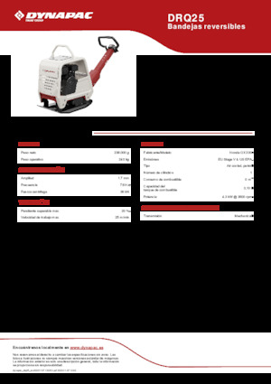 Реверсивні віброплити Dynapac DRQ25