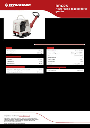 Реверсивні віброплити Dynapac DRQ25