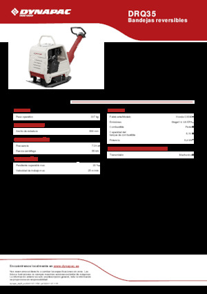 Реверсивні віброплити Dynapac DRQ35