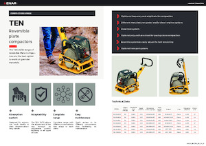Реверсивні віброплити Enar TEN 3040DH