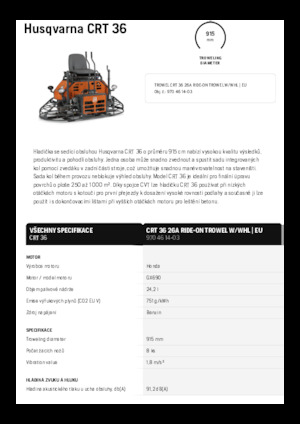 Самохідні подвійні кельми Husqvarna CRT 36