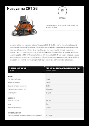 Самохідні подвійні кельми Husqvarna CRT 36