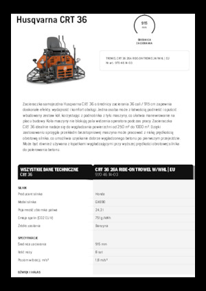 Самохідні подвійні кельми Husqvarna CRT 36