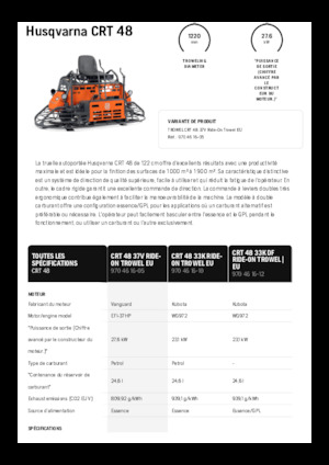 Самохідні подвійні кельми Husqvarna CRT 48