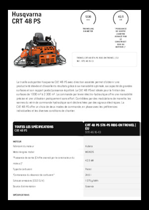 Самохідні подвійні кельми Husqvarna CRT 48 PS