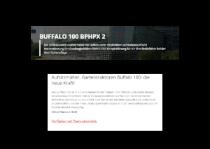 Газонокосарки, газонні та садові трактори Etesia BUFFALO 100 BPHPX2