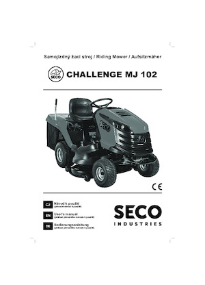 Газонокосарки, газонні та садові трактори SECO Challenge MJ
