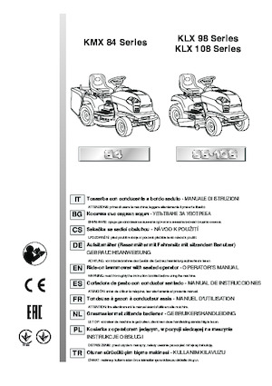 Газонокосарки, газонні та садові трактори Efco EF 108 L/16 K