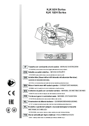 Газонокосарки, газонні та садові трактори Efco EF 93/16 K