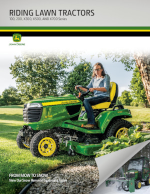 Газонокосарки, газонні та садові трактори John Deere X370