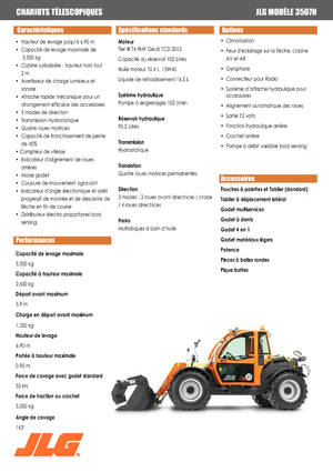 Телескопічні навантажувачі JLG 3507 H