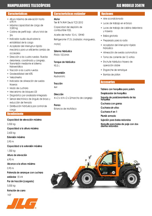 Телескопічні навантажувачі JLG 3507 H