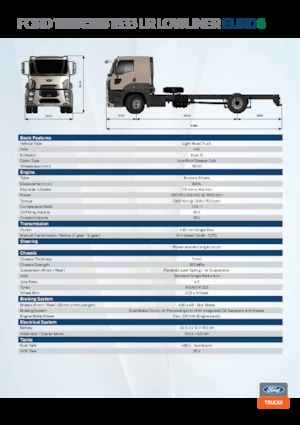 стійке шасі Ford 1833 LR Lowliner
