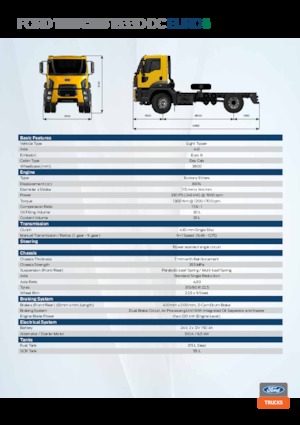 стійке шасі Ford 1833D DC