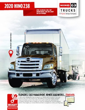 стійке шасі Hino 2020 HINO 238 4x2