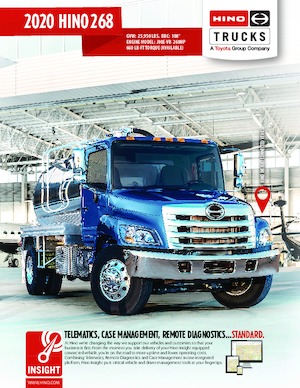 стійке шасі Hino 2020 HINO 268 4x2